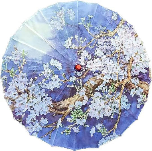 Chinese Japanese Handmade Parasol Umbrella,Asian Decoration DIY Art Dance Classical Umbrella for Wedding Parties Photography Costumes Cosplay