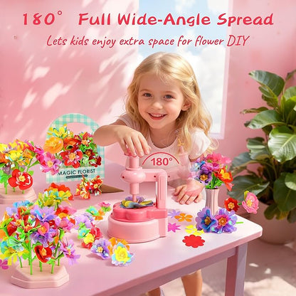 Unitour DIY Flower Bouquet Craft Kits，Arts and Crafts Flowers Market Toy for Kids，Birthday Gift for 4 5 6 7 8 9 10 Year Old Girl Boy (Flower Craft Kits)