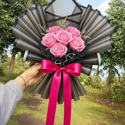 Fullive Rosered Satin Ribbon 1 1/2 Inch, 30Yards Ribbon for Gift Wrapping, Polyester Solid Valentines Day Ribbons for Valentines Day Christmas Decorations DIY Bows Wrapping Bouquet Floral Arrangements
