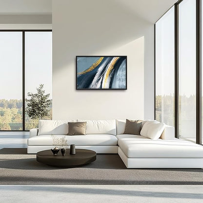 Abstract Large Wall Art Framed Wall Decor for Living Room Abstract Pictures Oversized Canvas Print Painting Modern Extra Large Artwork for Bedroom Office Home Decor 36"x24"