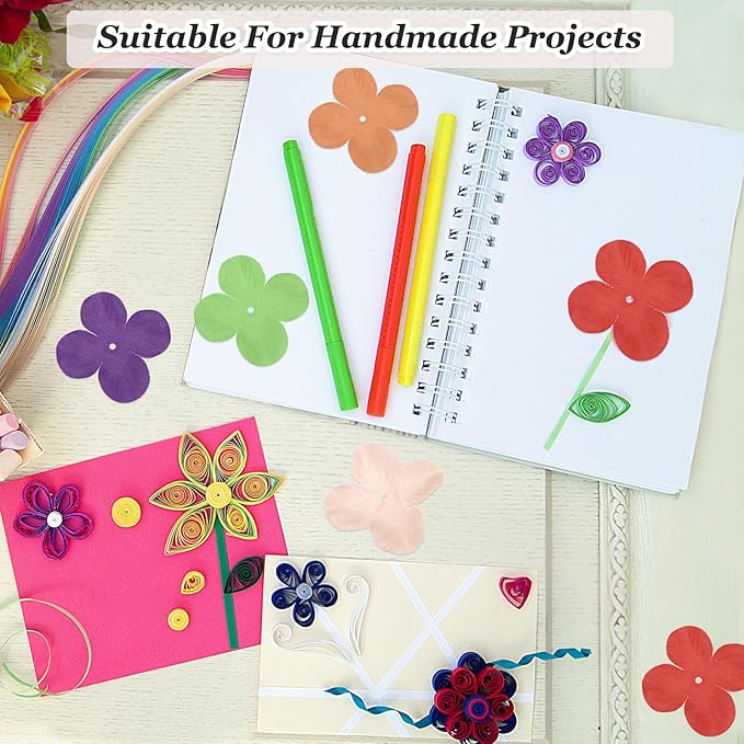 PATIKIL 1.8 Inch (4.5cm) Flowers Patch, 300Pcs Artificial Flowers Handmade Patches Silk Cloth Applique for Scrapbooking Wedding DIY Craft Supplies Card, Green