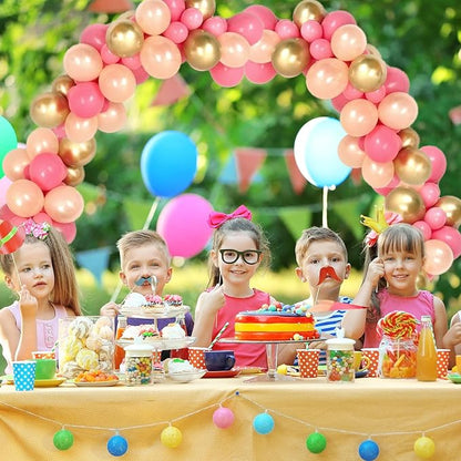 Hexagon Wedding Arch Backdrop Stand,Hexagonal Metal Frame Balloon Arch Stand Kit for Ceremony Birthday Party Decoration Metal Arch Frame…