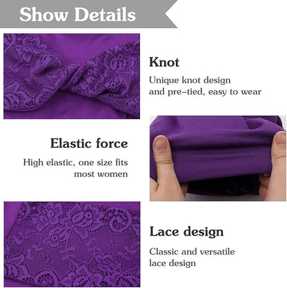 XYIYI Knot Chemo Headwear for Womens Cancer Patients, Stretchy Chemotherapy Headwraps Beanie Hats