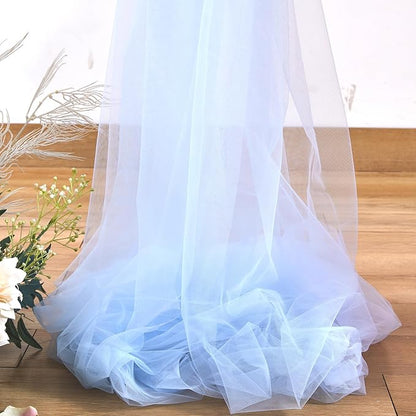 Baby Blue Tulle Backdrop Curtain for Parties Baby Shower Boys 10×8ft Light Blue Sheer Backdrop Curtains Drapes for Birthday Party Bridal Shower Wedding Photo Shoot Background 2 Panels 5ft X 8 ft