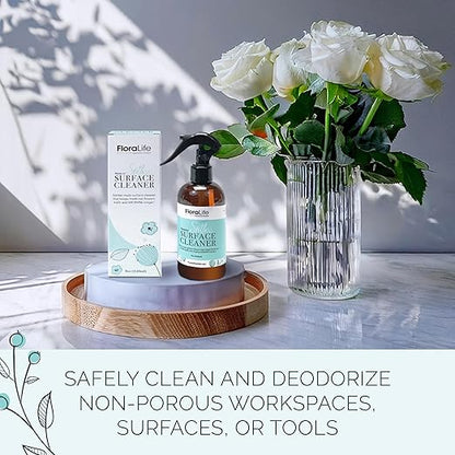 FloraLife Fresh-Cut Flowers Care Kit - Nutrition, Hydration, & Cleaning Solution with Cutting Shears
