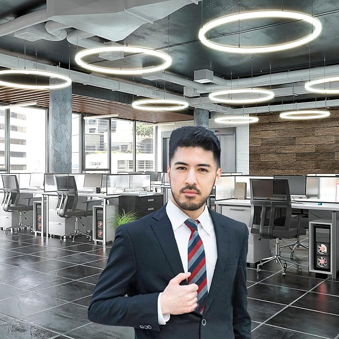 Modern Office Backdrop Video Conference Elegant Business Office Interior Brick Wall Virtual Photography Background Home Offices Live Video Zoom Calls Photoshoot Studio Background Props 10x8ft