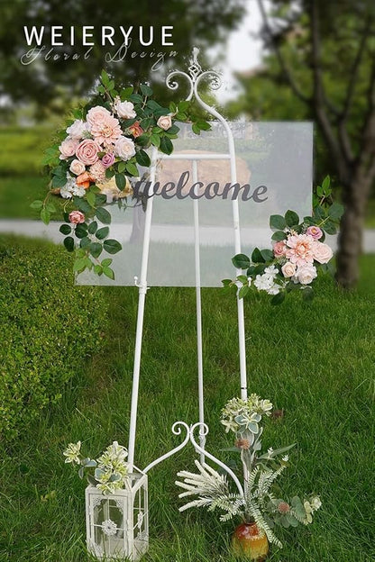 Pink Artificial Flowers Combo Box Wedding Decor,Fake Flowers,Flowers for Decoration,Silk Flowers for Home Decor Indoor,Cake Flowers,Faux Flowers for Crafts