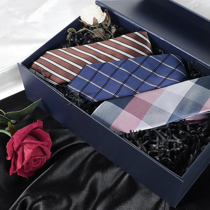 Navy Blue Gift Box with Magnetic Lids 13.8x8.3x4.4 in, Bridesmaid Groomsman Proposal Box, Large Rectangle Storage Box 1 Pack