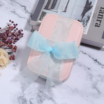 1.5 inch Sheer Organza Ribbon Sky Blue Chiffon Ribbon for Gift Wrapping Christmas Halloween Decoration Wedding Bouquet Crafts 50 Yards