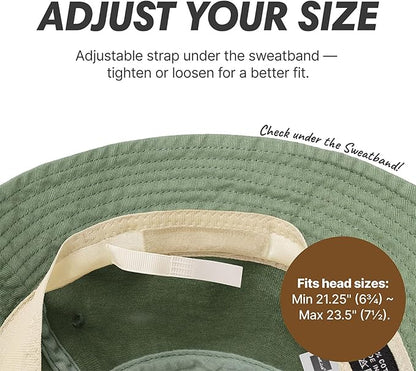 Hot Summer Bucket Hat - Trendy Cotton Sun Hat for Beach, Golf, Fishing - Fun Outdoor Vacation Boonie for Men and Women