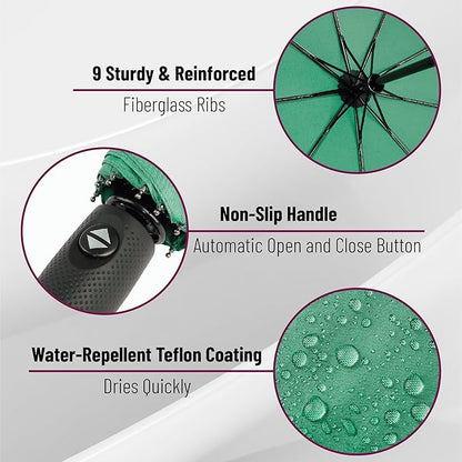 Mr. Pen- Windproof Travel Umbrella, Automatic Umbrellas for Rain, Compact