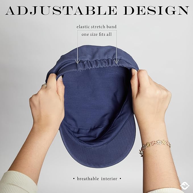 Funky Junque Newsboy Hat for Women – Trendy Greek Fisherman Cap, Classic Women's Baker Boy Newsies Hat, Ladies Fashion Caps