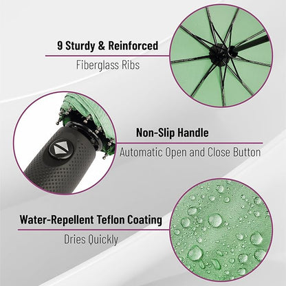 Mr. Pen- Windproof Travel Umbrella, Automatic Umbrellas for Rain, Compact