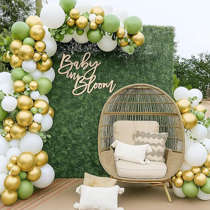 Baby in Bloom Backdrop Sign - Ba by Shower, Gender Reveal Wooden Decor & Photography Back Drop, Unique Ba by Announcemen (Baby in Bloom Backdrop Sign)