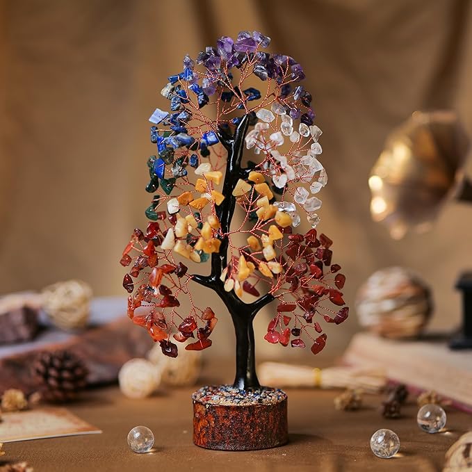 Chakra Crystal Tree, Gem Stones And Crystals, Spiritual Decor, Crystal Tree Of Life, Home Decor Gifts, Crystals Tree, Money Tree, Healing Crystal Gifts, Chakra Crystals, Crystals Gifts For Women