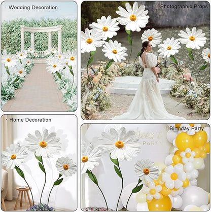 Large Daisy Flowers Artificial,5.9 Ft Giant Paper Flower Decoration,Big Flowers Decor for Birthday Party,Garden,Office,Home,Wedding,Graduation,Shop Window Display(Pink)