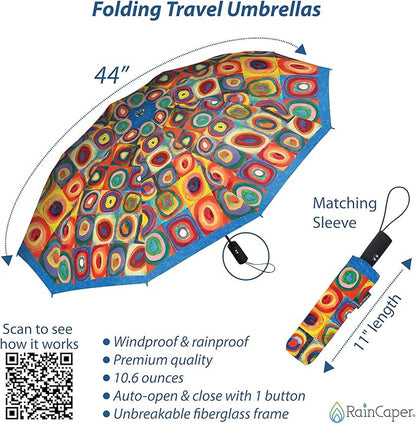 RainCaper Folding Travel Umbrellas