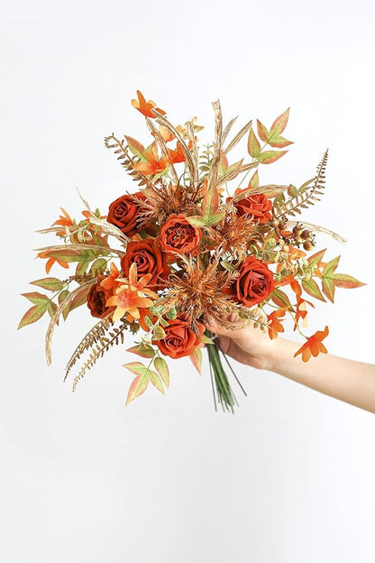 Serra Flora Artificial Greenery Stems Box Set,(Pack of 44pcs) with 7 Kinds of Faux Greenery Picks Filler for DIY Bridal Bouquets Wedding Floral Arrangement Table Centerpieces