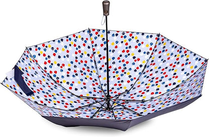 Totes Reverse Close Folding Inbrella with Auto Open Close and Compact