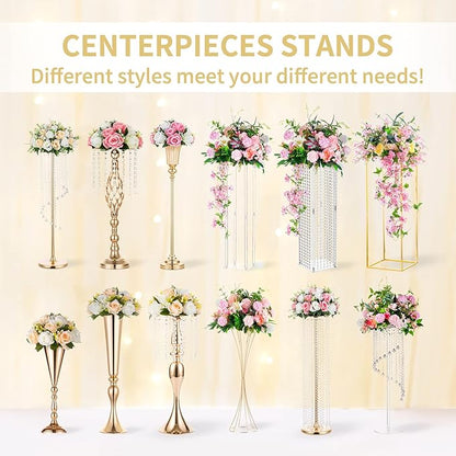 NUPTIO Artificial Flower Centrepieces for Tables - 2 Pcs Large Fake Flowers Roses Balls 15.7 inch Diam - Royal Blue Silk Faux Rose Arrangement Bouquet for Wedding Party Centerpiece Table Decorations