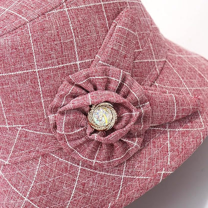 Glamorstar Cloche Hats for Women Vintage Bowler Hat Floral Fedora Bucket Hats