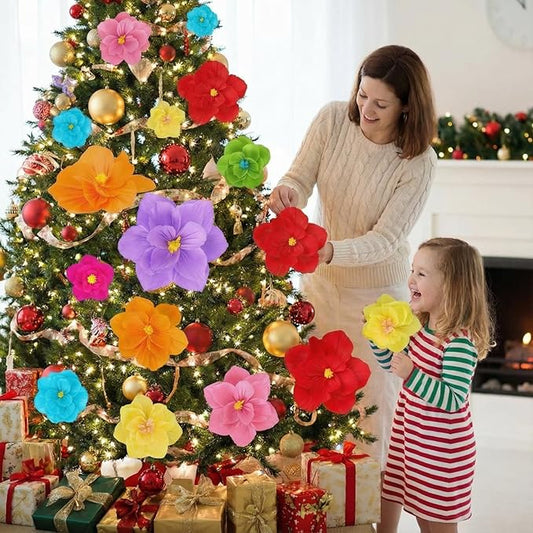 Giant Paper Flowers Artificial Large Paper Flower Decoration for Handcrafted Wall Backdrop Christmas Mexican Wedding Graduation Bridal Shower Birthday Party Supplies(Mexican Fiesta,18 Pcs)