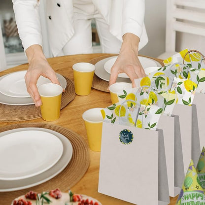 Pro Supply Global - Bulk Elegant Summer Lemons Tissue Paper Wrapping Gift Bags, Crafts DIY Project Party Decorations Packaging - Creative Uses for Wedding Birthday & Holiday Events - 24 Sheets 20"x30"