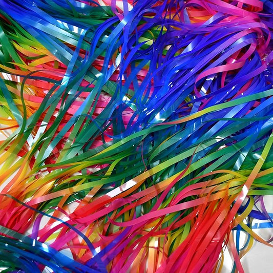 BRAVESHINE Tinsel Foil Curtains - 2 Pack Colorful Party Streamers Fringe Backdrop for Christmas/New Years/Doorway/80s/90s/Dance/Bachelorette/Engagement/Rainbows-theme/Candy/Kids Birthdays Decorations