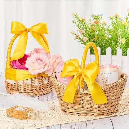 1-1/2 Inches 100 Yards Yellow Satin Ribbon, Solid Fabric Ribbon Roll for Flower Bouquets, Gift Wrapping, Wedding, Handmade Crafts