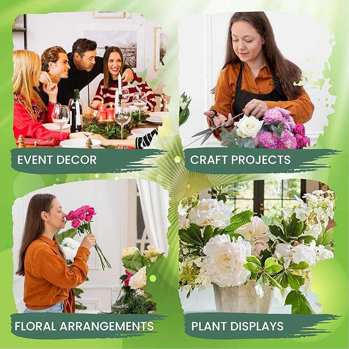 Lageza Pack of 6 Round Floral Foam Blocks (8.26” X1.5”) Dry & Wet Green Flower Foam Blocks for Fresh & Artificial Flower Arrangements, Party Decorations, Florist Supplies (Size: 8.26 Inch)