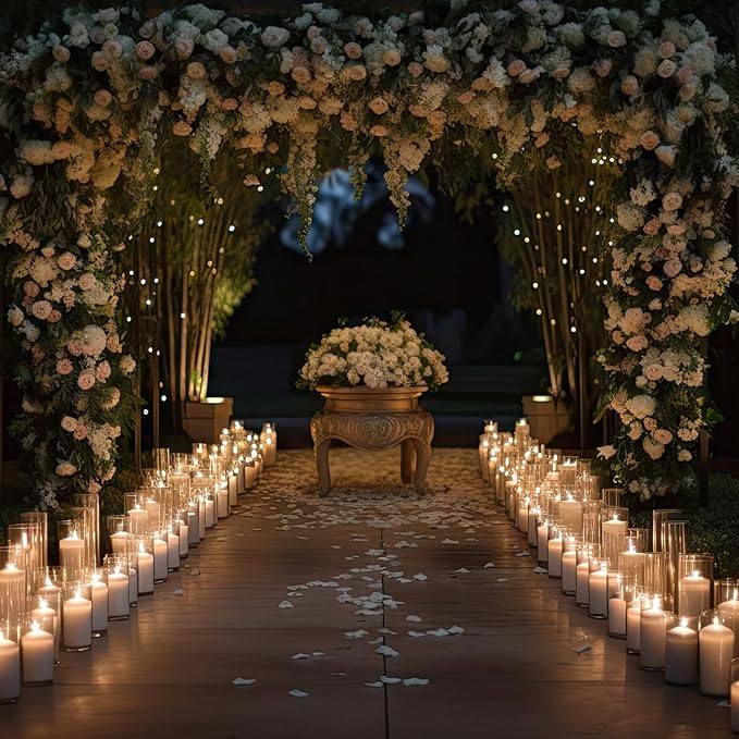 18 Pcs Cylinder Vases Set for Centerpieces, 6/8/10 Inch Tall Clear Glass Vase, Hurricane Floating Candle Holder for Wedding Table Decor, 2.5''/2.7''/3.3''' Diameter (3.3'' X 5.9'',7.9'',9.8'')