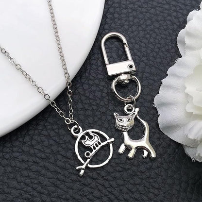 WOCRAFT 60pcs Antique Silver Cat Bracelet Charms for Jewelry Making Sets DIY Necklace Bracelet Keychain Crafting Charms Kit Craft Supplies (SN839)