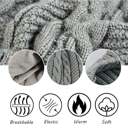 Wireless Music Hat Beanie for Men Women Winter Music Cap with Mic Stereo Headphones Headset Beanie Unisex Women Boys Girls Winter Handsfree Outdoor Sports