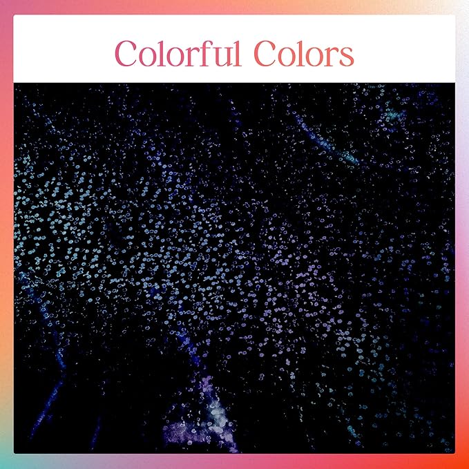 2 Pcs Black Holographic Laser Tablecloth Galaxy Space Table Cloth 40 * 108 Inch Shimmer Star TableCover for Halloween Birthday Graduation Neon Party Supplies Disposable Plastic Foil Table Decor