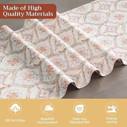 Maison d' Hermine Table Runner 100% Cotton Single Layer Table Runners 36 inches Long for Thanksgiving Christmas Decorations Home Kitchen Dining Party Wedding (Fair Isle, 14.5" x 36")