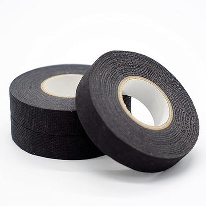 Wire Harness Tape, 3/4-Inch x 49-Foot (5-Pack), High Temp Wiring Loom Harness, Self-Adhesive Felt Cloth Electrical Tape for Automotive Engines, Noise Dampening, and Cable Protection