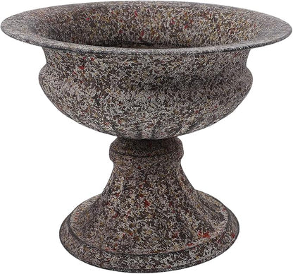 LOGOFUN Vintage Iron Urn Flower Vase for Dried Floral Arrangements French Style Tabletop Planter Farmhouse Holiday Decor