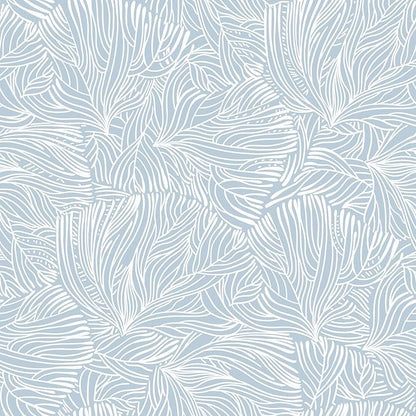 Heroad Boho Peel and Stick Wallpaper Blue Floral Contact Paper Modern Removable Self-Adhesive Wallpaper for Bedroom Living Room Cabinets Decoration Thicken Vinyl Roll Renter Friendly 17.3" x 98"