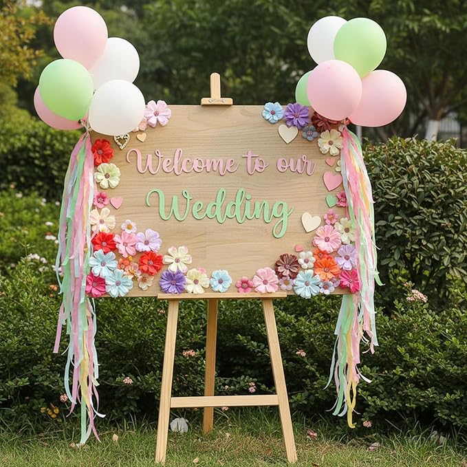150Pcs Mini Artificial Flowers for Decoration,Faux Flower Heads,Mini Fabric Flowers for Crafts, Garland, Wedding Decor, Stemless Small Fake Flower in 2 Sizes(Multicolor)