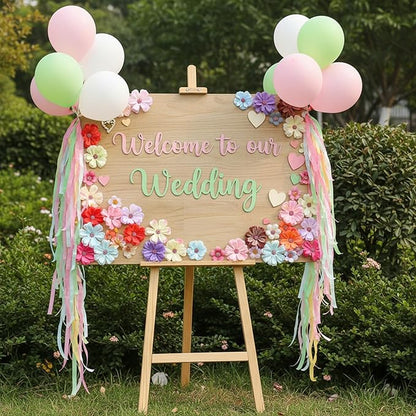 150Pcs Mini Artificial Flowers for Decoration,Faux Flower Heads,Mini Fabric Flowers for Crafts, Garland, Wedding Decor, Stemless Small Fake Flower in 2 Sizes(Multicolor)