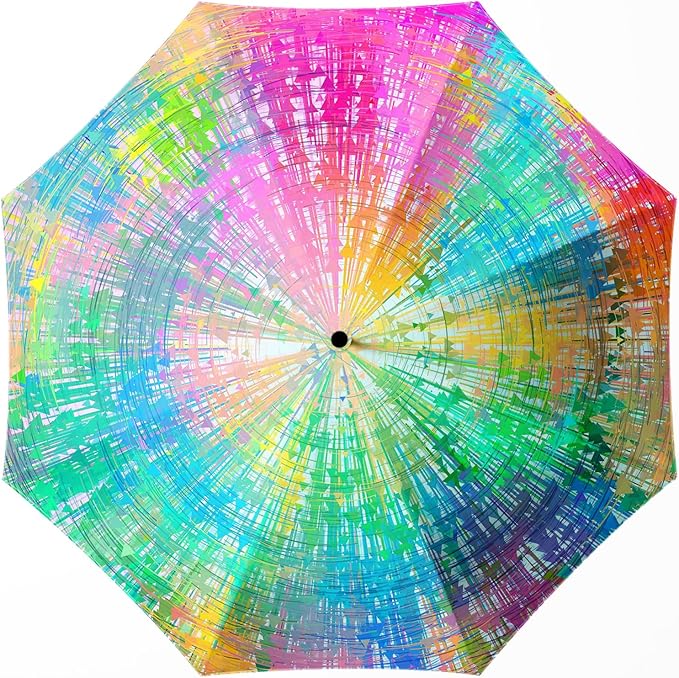Small Compact Travel Automatic Folding Umbrella for Women, Portable Lightweight, Rain, Wind, UV Sun Shade