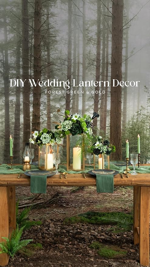 Ling’s Moment Artificial Flowers 25Pcs Peacock Green Roses Decor w/Stems,3" Real Touch DIY Foam Floral for Wedding Bouquet/Centerpieces, Outdoors Party Backdrop, Room/Table, and Garden/Pot Decorations