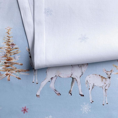 Maison d' Hermine Table Runner 100% Cotton Single Layer Table Runners 48 inches Long for Thanksgiving Christmas Decorations Home Kitchen Dining Party Wedding (Fairy Tale Forest, 14.5" x 48")