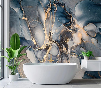 Cliouar-Shining Golden Texture imitating Marble Cutting Peel and Stick 137" x 102"