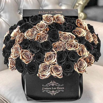50pcs Artificial Roses Flowers in Bulk,Realistic Silk Fake Rose with Long Stem for Wedding Centerpieces Bouquet Party Floral Arrangement Home Decoration(Black)