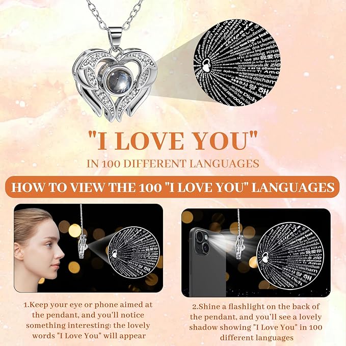 FIACO Gifts for Women Preserved Real Roses with I Love You Necklace Fresh Forever Flowers Birthday Gifts for Mom Grandma Wife Girlfriend on Anniversary Christmas Valentines Romantic Gift