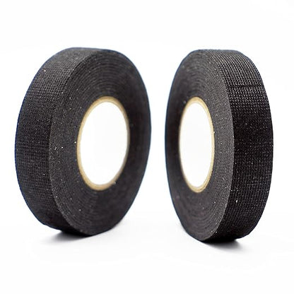 Wiring Harness Tape High Temp Wire Cable Loom Self-Adhesive Fabric Tape for Electrical Automotive Engine Harness Wrap Protection Noise Damping Cables Fixed 3/4 Inch x 49 FT