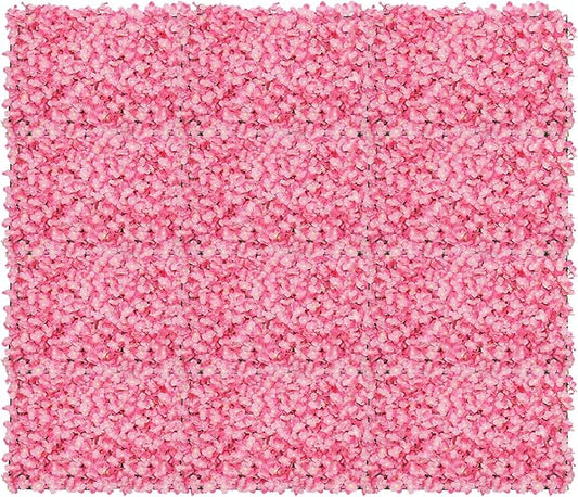 20pcs Artificial Flower Wall Panel Flowers Wall Decoration Pink for Home Party Wedding Festival Decor