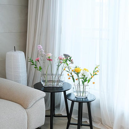 Ikebana Vase – Long Large, Stainless Steel Stand, Luxury Modern Decorative Vase for Home, Table Centerpiece, Office