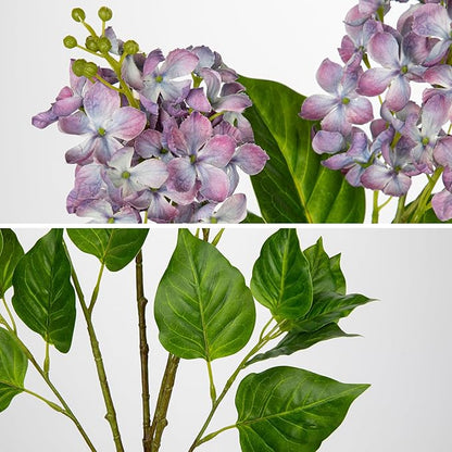 Artificial Lilac Flowers 30" Tall – Set of 3 Silk Lilac Flower Stems for Home Decor, Wedding Centerpieces, Faux Floral Arrangements – Light Purple Artificial Flowers for Vase, Spring & Farmhouse Décor